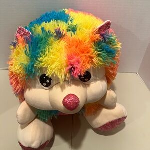 Homerbest Rainbow Plush Hedgehog Plush Approximately 12-Inches
